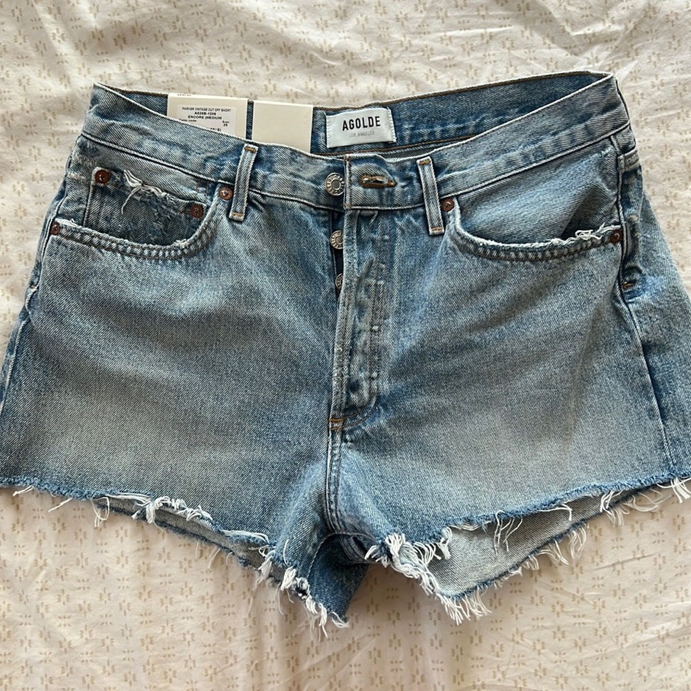 AGOLDE Parker vintage cut off shorts NWT
